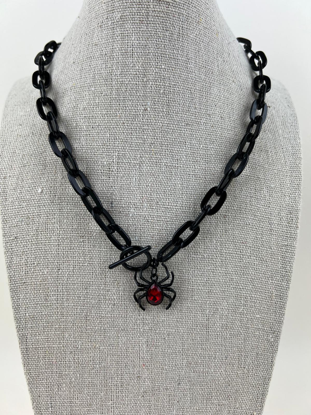 Classic Black Goth Statement Necklace