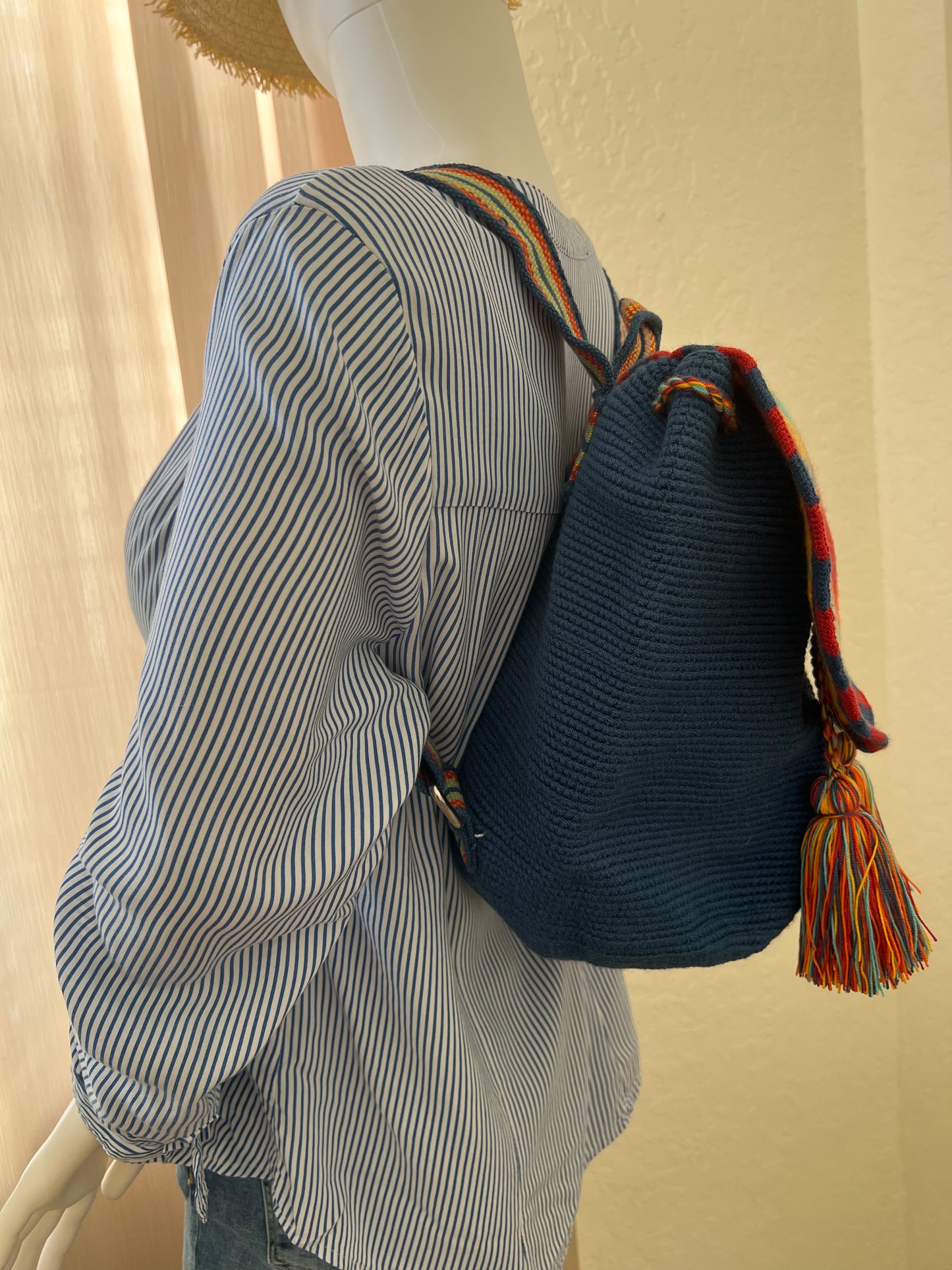 Colorful Handwoven Backpack