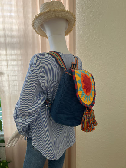 Colorful Handwoven Backpack