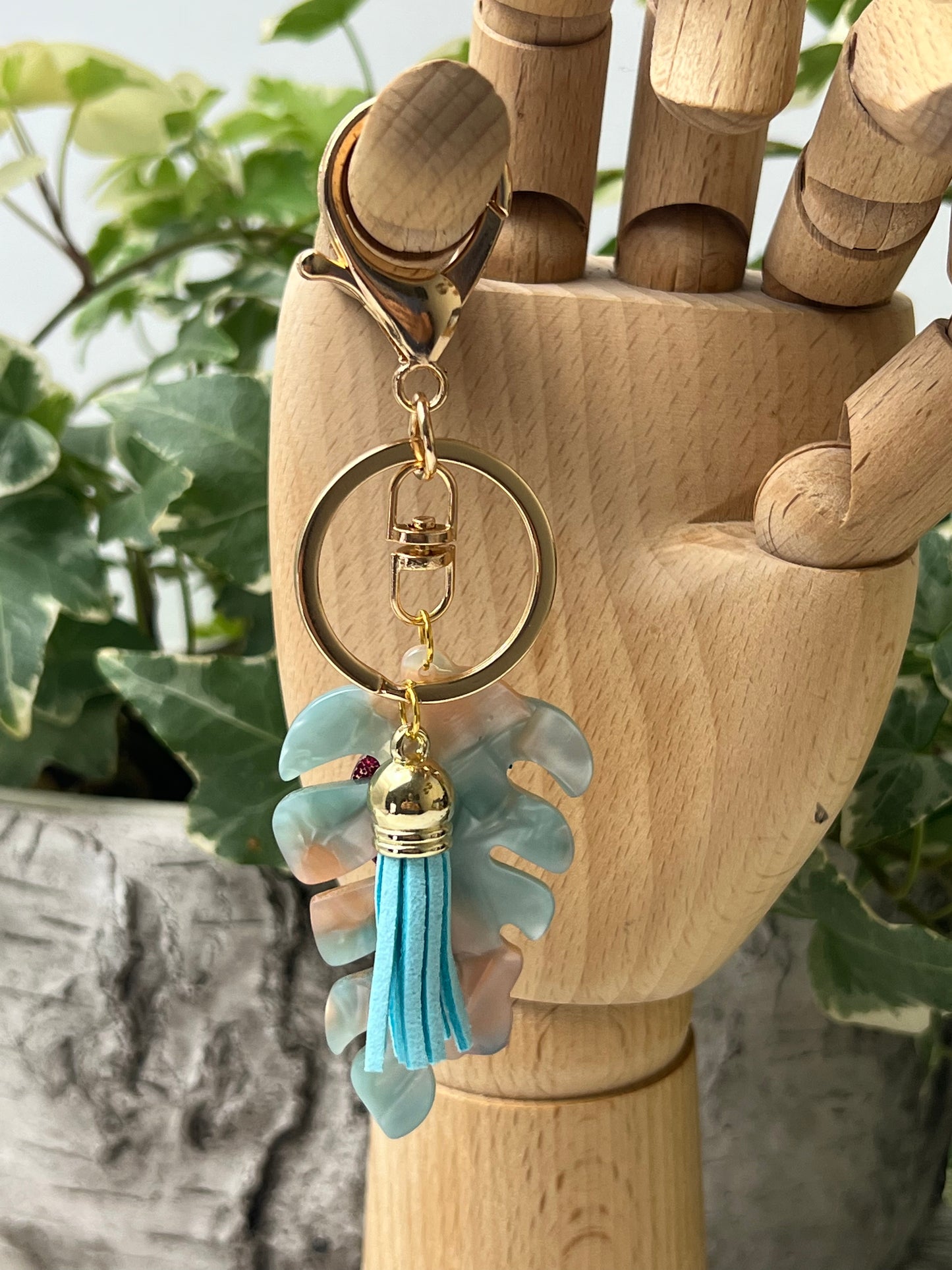 Boho Tropical Bird Keychain