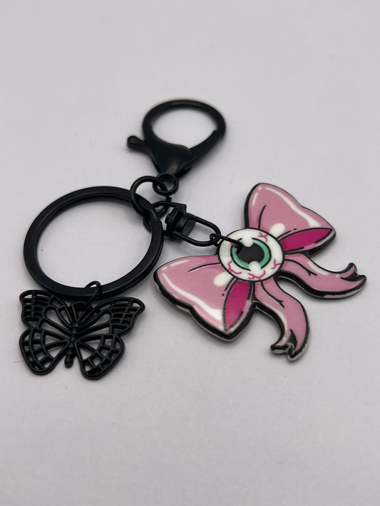 Bow & Eye Pastel Goth Kaychain