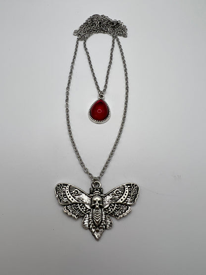 Silver Moth Edgy Layered Necklace