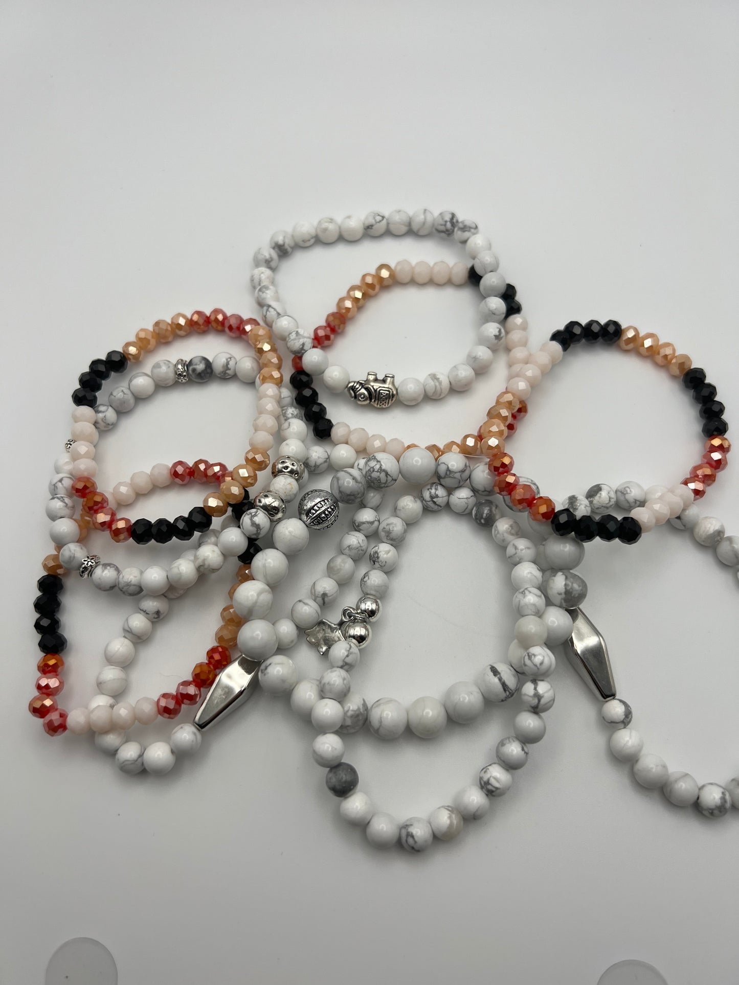 Bohemian Stackable Bead Bracelet Set