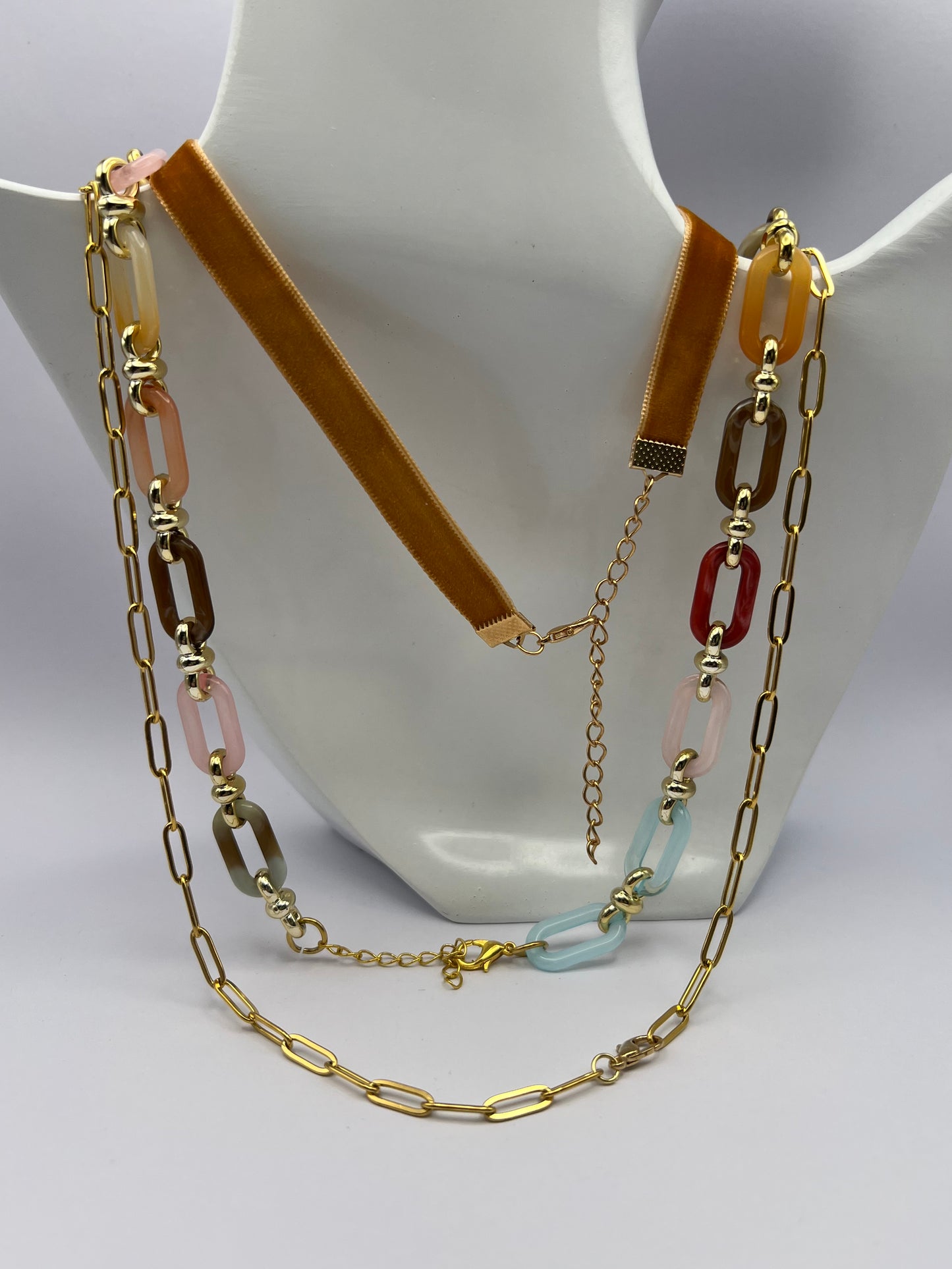 Bohemian  Layered Necklace Set