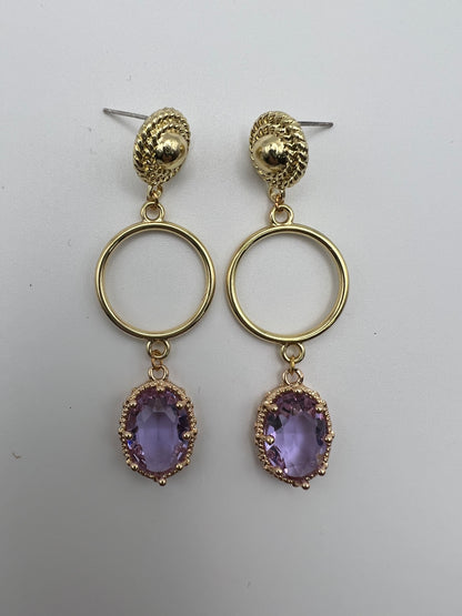 Elegant Round Drop Earrings