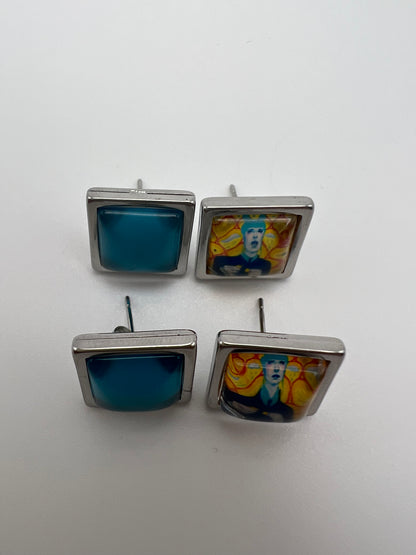 Retro Stud Earrings Set