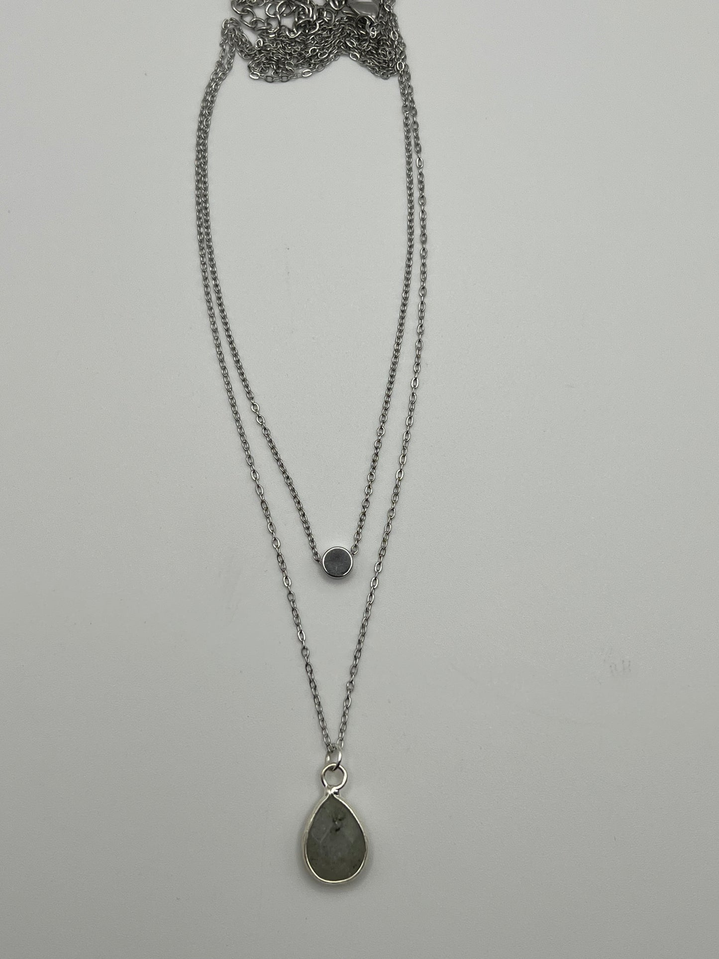 Labradorite Stone Layered Necklace