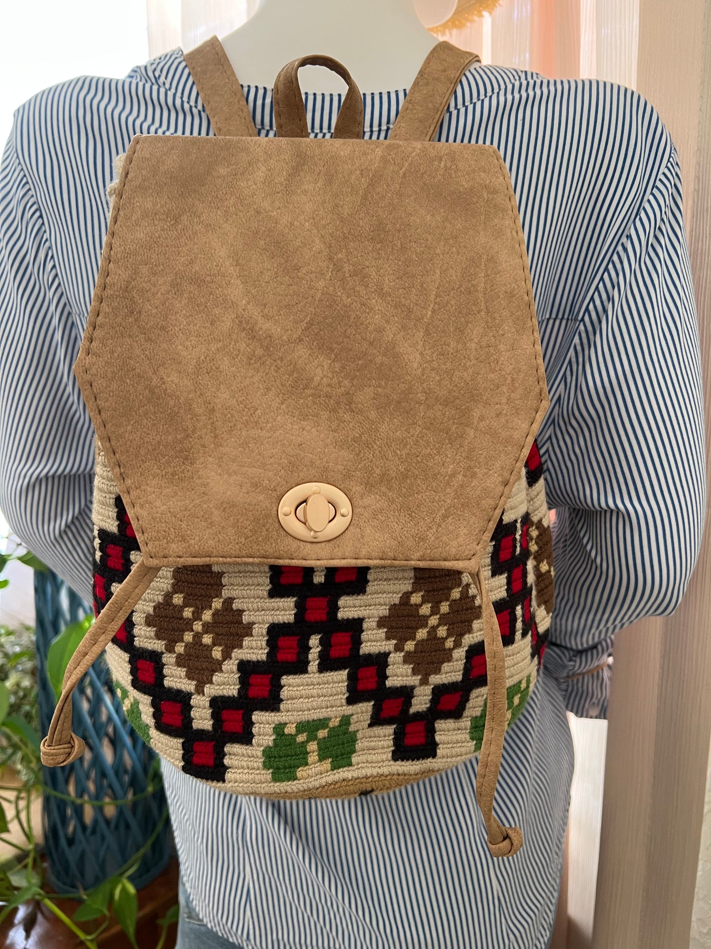 Artsy Handwoven Backpack