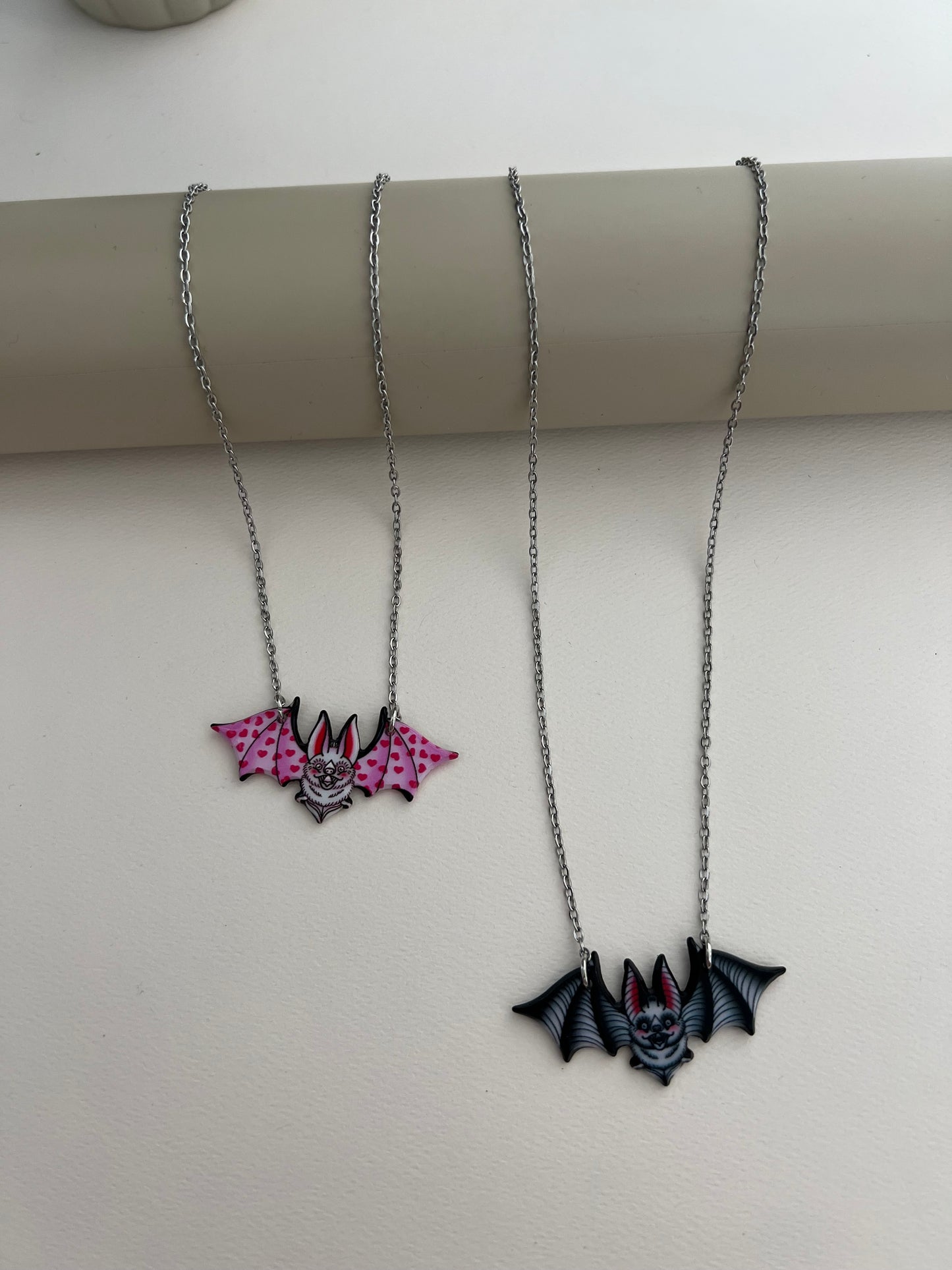 Pastel Goth Vampire Bat Necklace