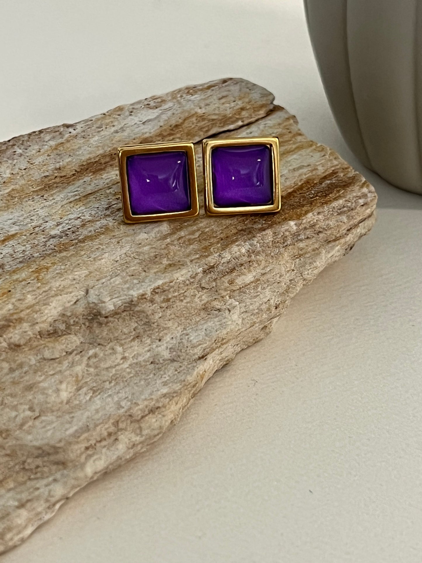 Pastel Color Stud Earrings