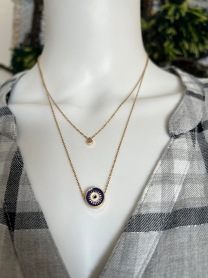 Minimalist Evil Eye Necklace