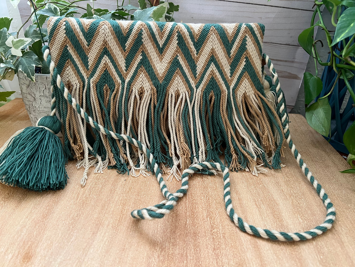 Handwoven Fringe Shoulder Bag