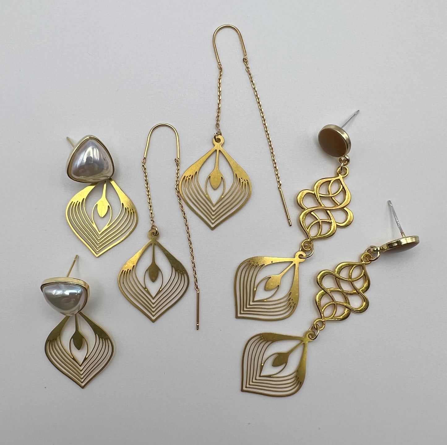 Art Deco-Inspired Drop Earrings