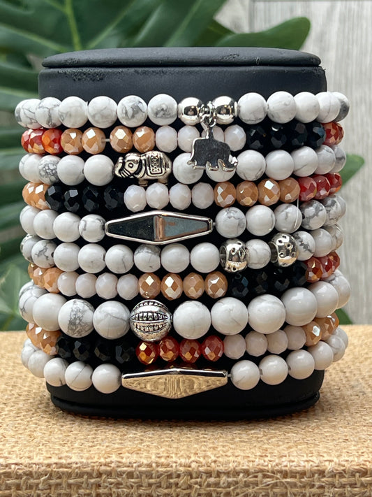 Bohemian Stackable Bead Bracelet Set