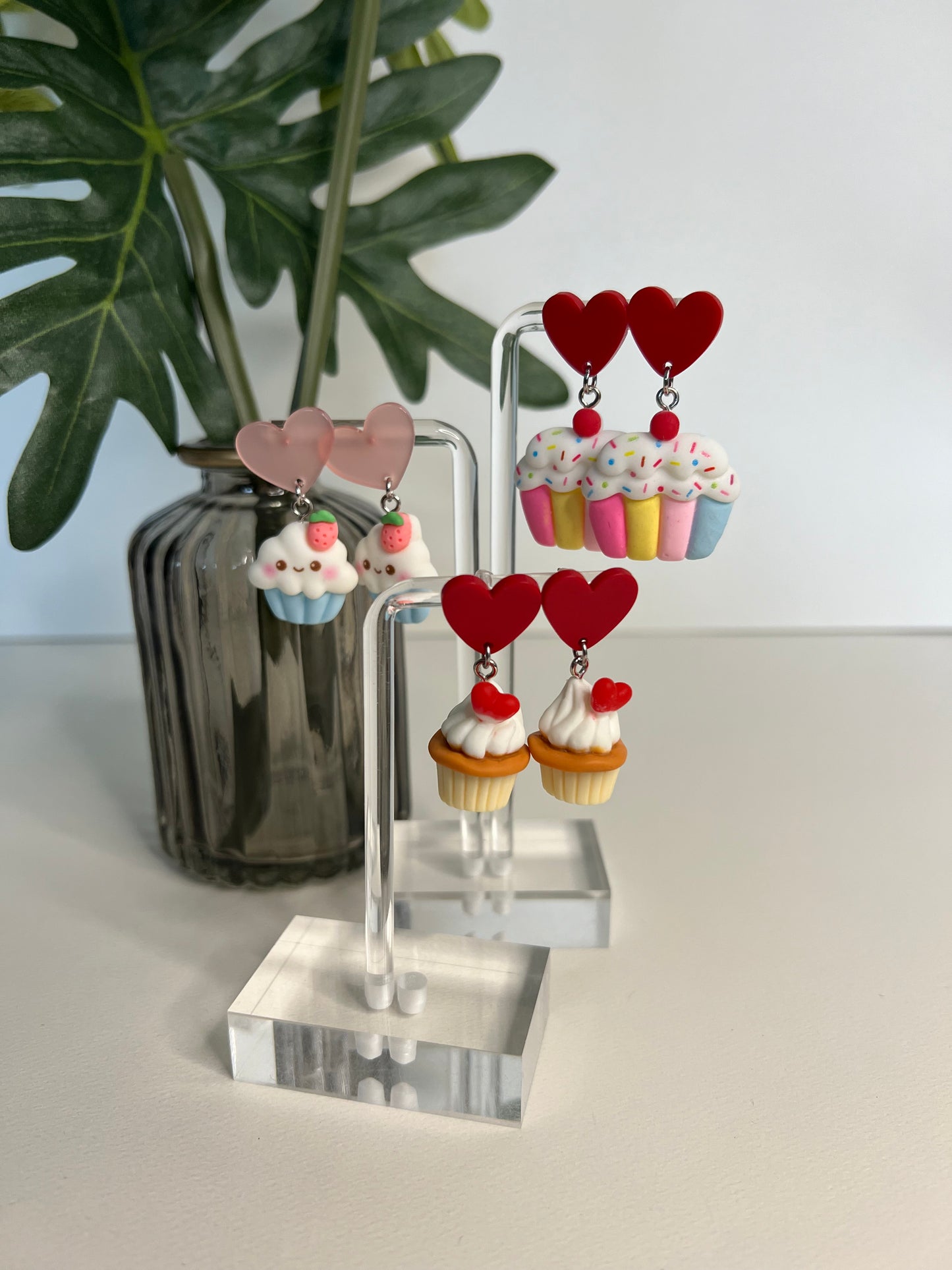 Kawaii Cupcake Dangle Earrings