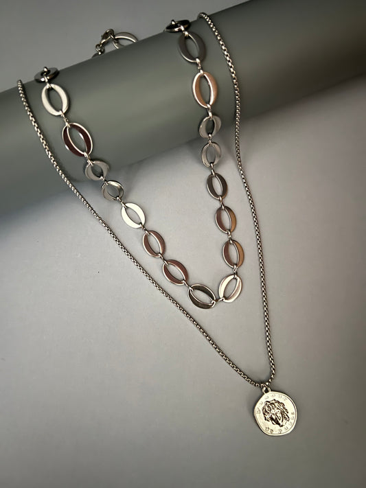 Roman Medallion Coin Necklace