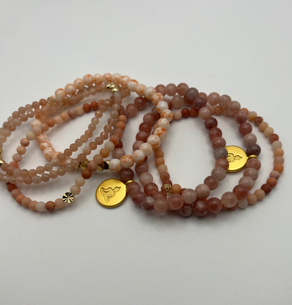 Buddha Stackable Bead Bracelet Set