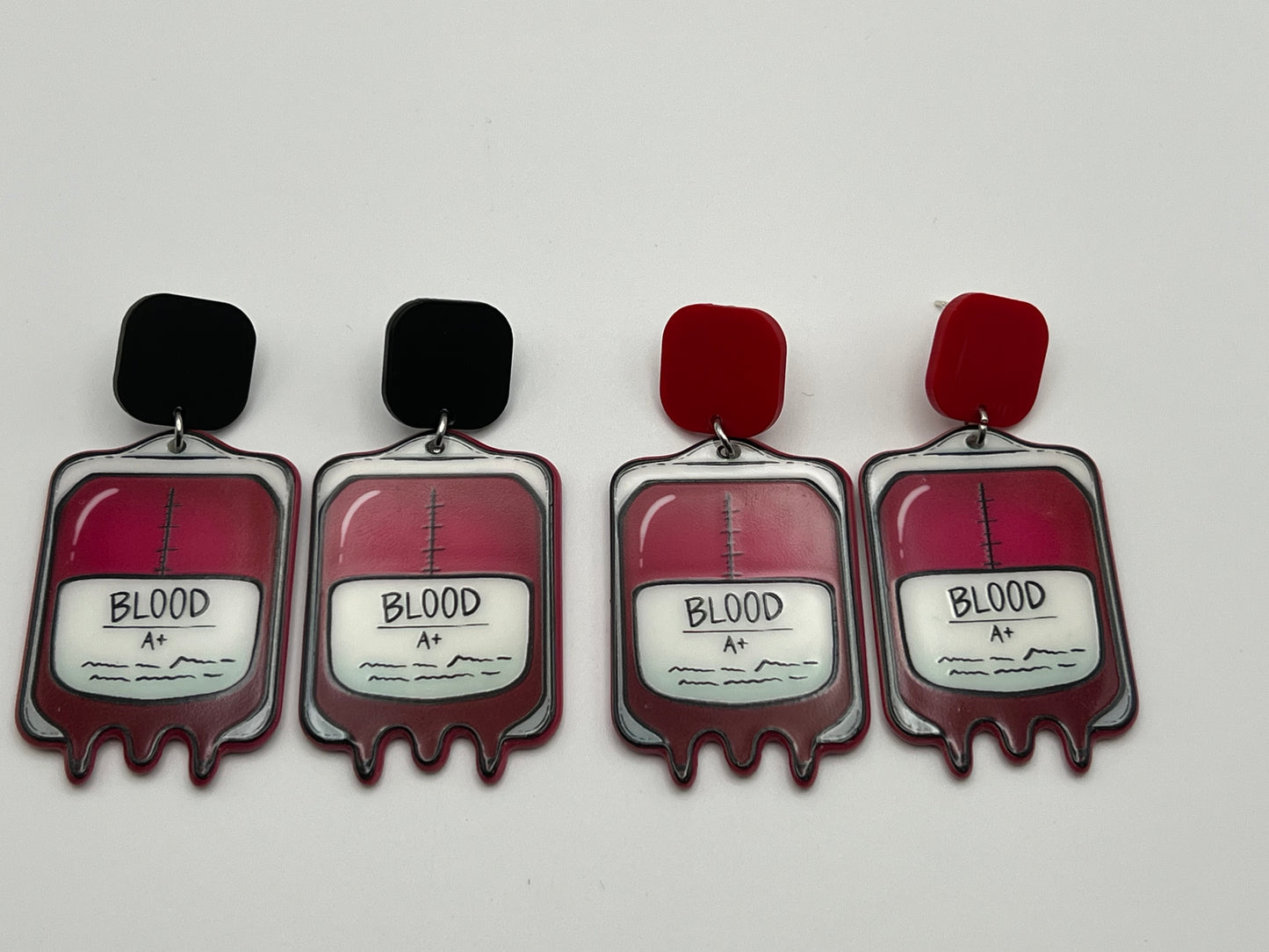 Whimsaigoth Blood Bag Earring