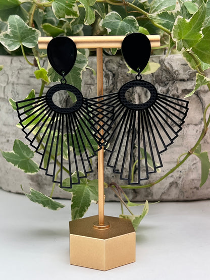 Art Deco-Inspired Oversized Earrings