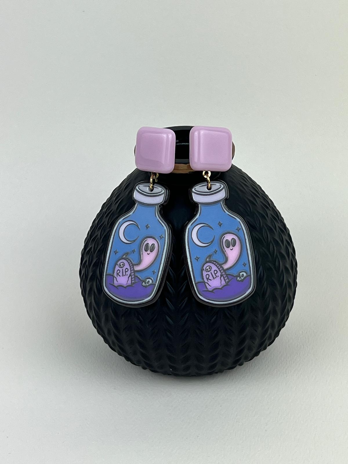 Paste Goth Spooky Earrings