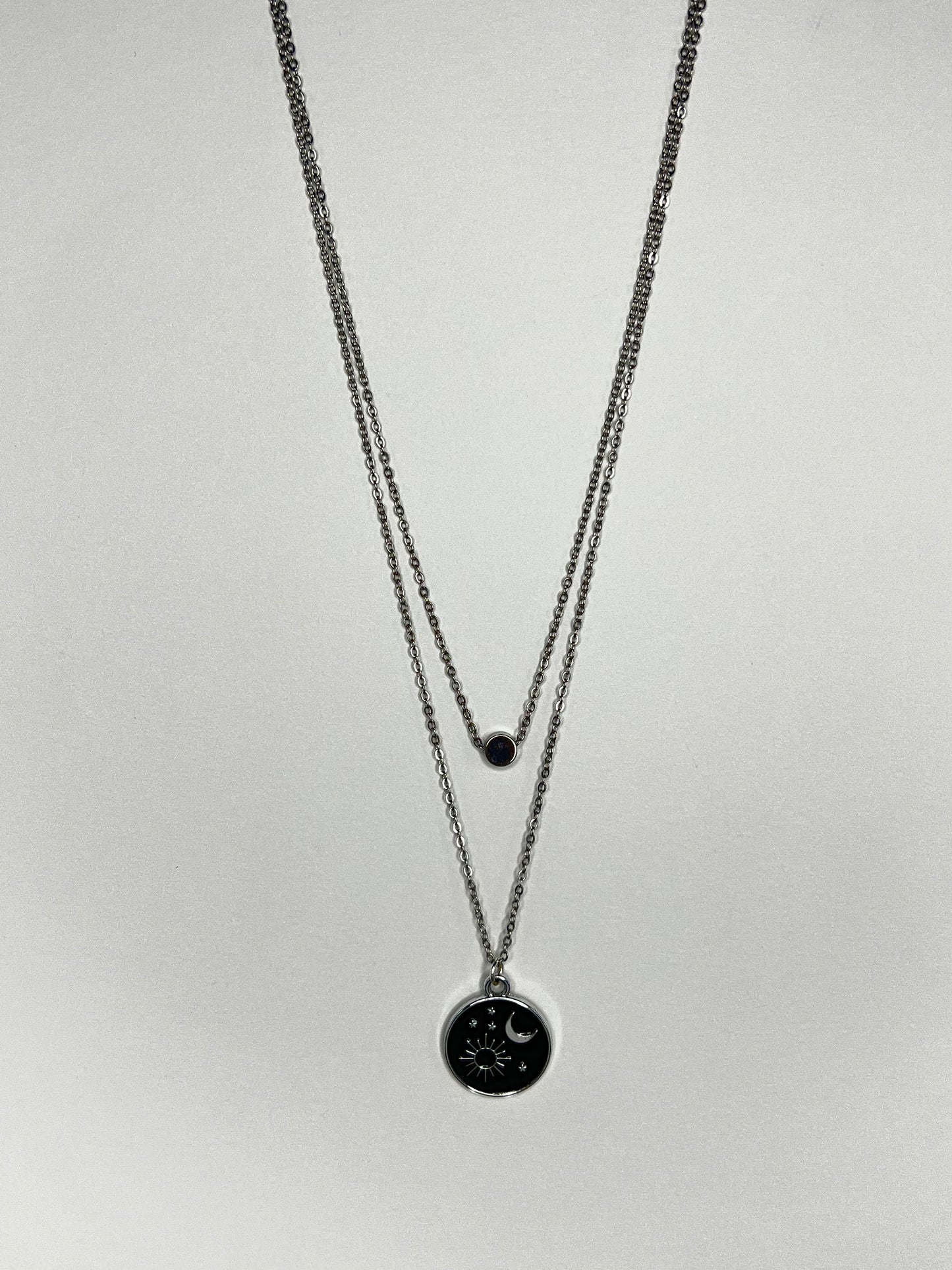 Moon & Sun Layered Necklace