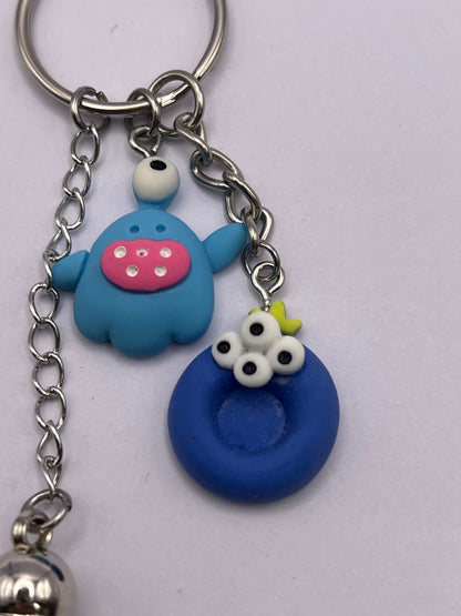 Monsters Polymer Clay Keychain