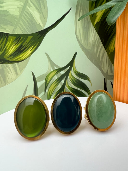 Oval Statement Rings