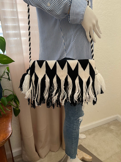 Chevron Handwoven Shoulder Bag