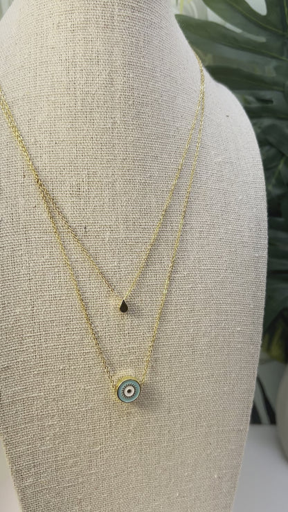 Minimalist Evil Eye Necklace