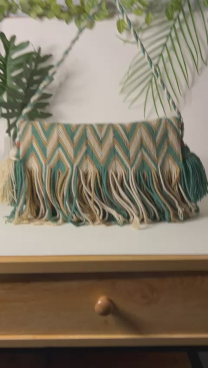 Handwoven Fringe Shoulder Bag