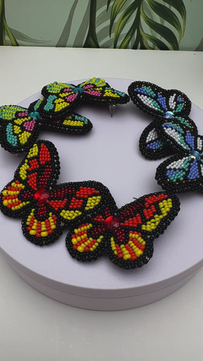 Beaded Embroidery Butterfly