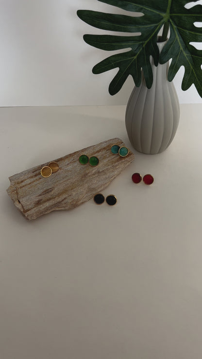 Pop-of-Color Stud Earrings Set